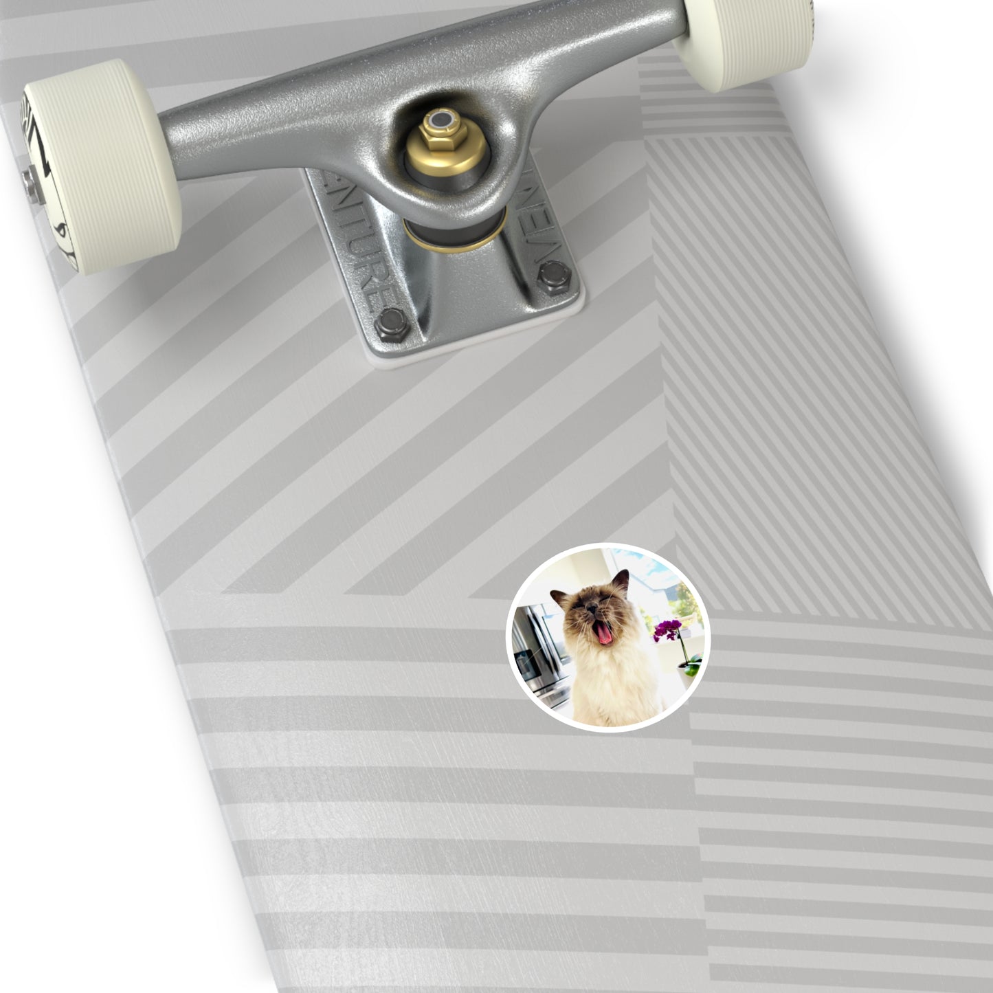 Lou McCat Round Sticker