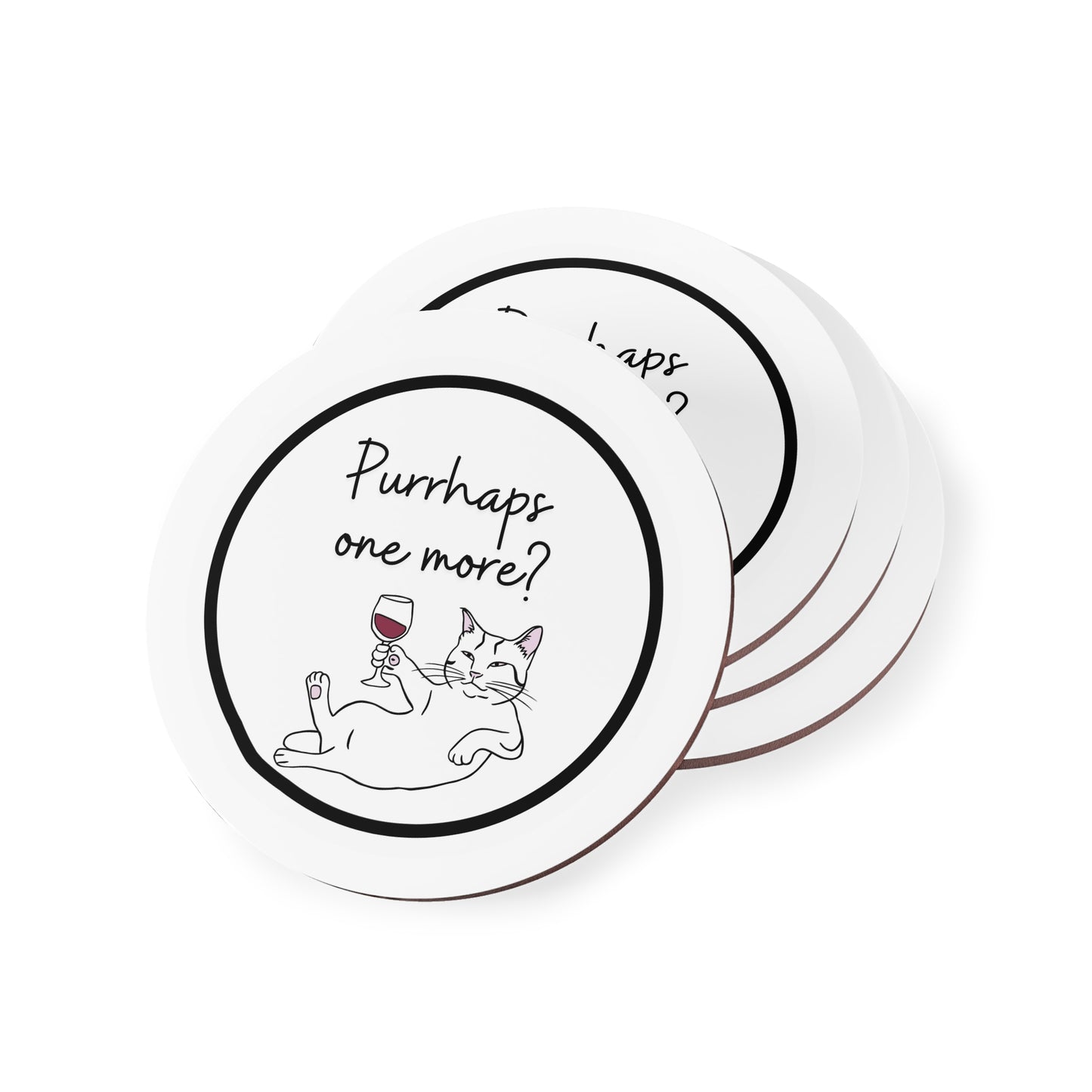 McCats Coasters - Purrhaps One More?