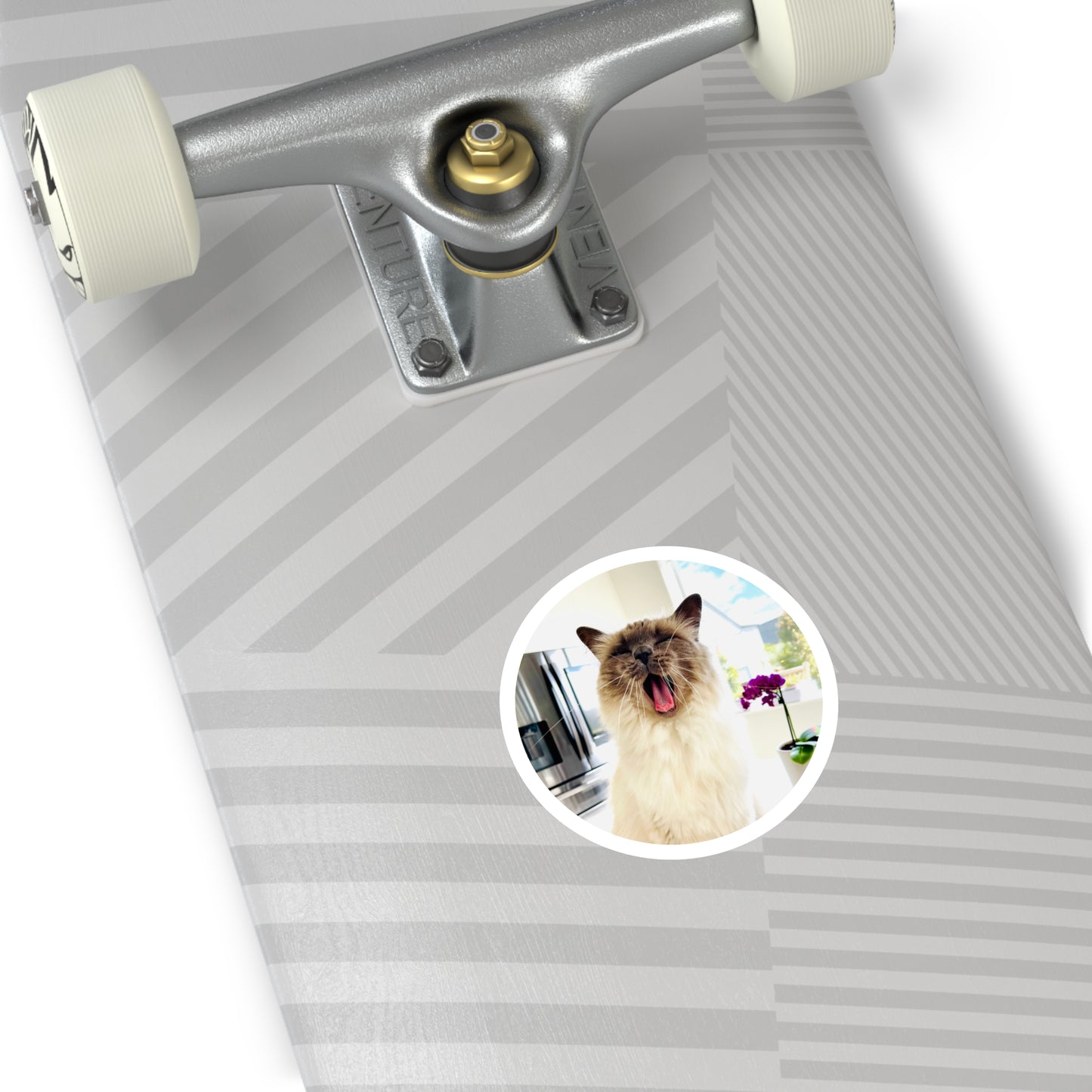 Lou McCat Round Sticker