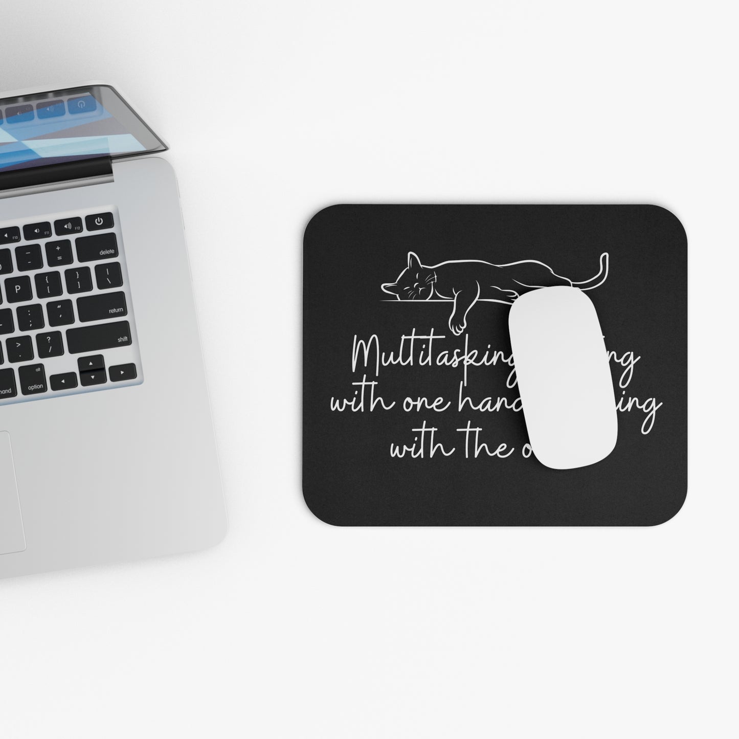 Paw-sitive Productivity – Multitasking Mouse Pad Black