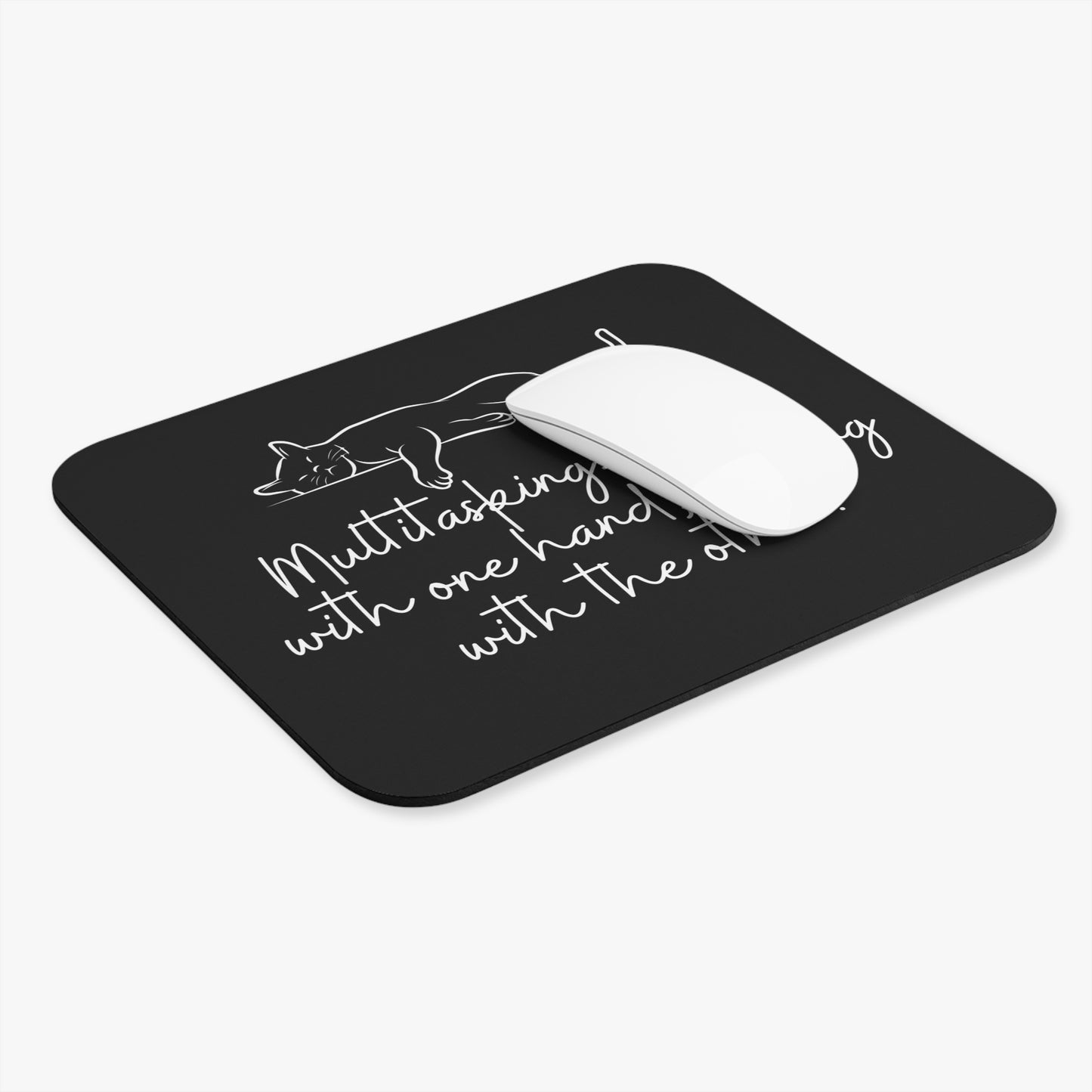 Paw-sitive Productivity – Multitasking Mouse Pad Black