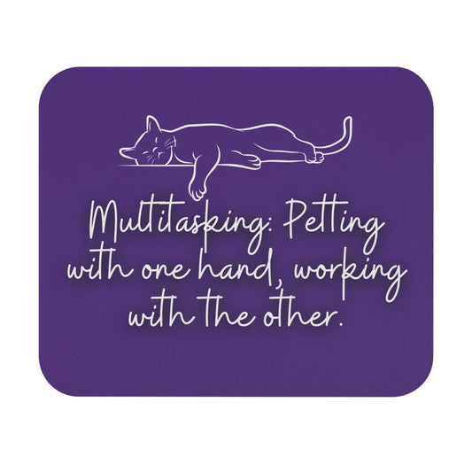 Paw-sitive Productivity – Multitasking Mouse Pad Purple